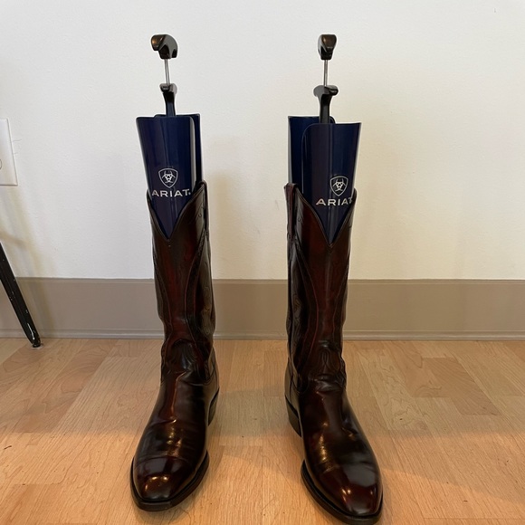 [SOLD] Lucchese Cowboy Boots (Size: 10.5D) (Color: Black Cherry/Oxblood) - Picture 9 of 11